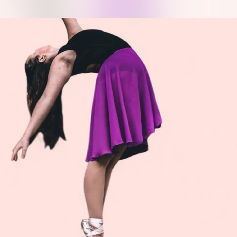Purple ballet wrap skirt